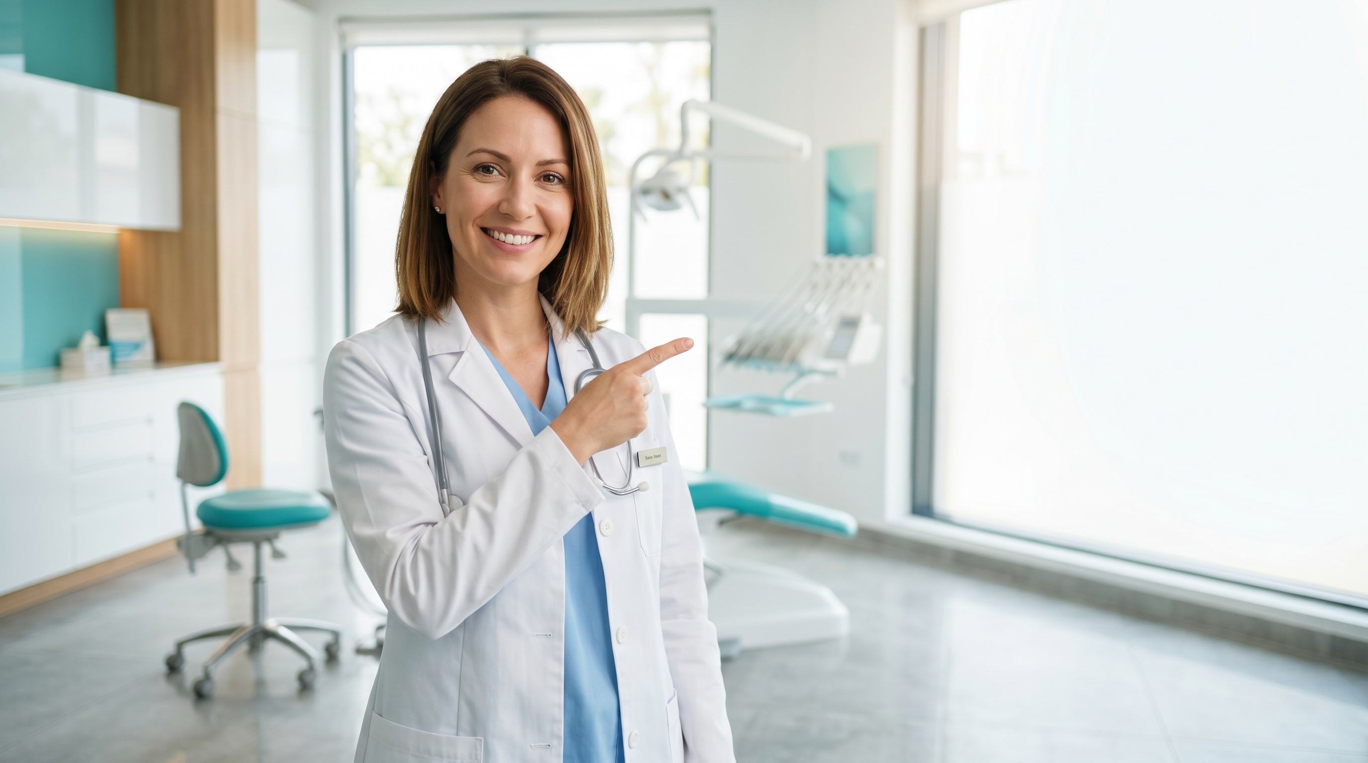 Doctora de Dento invitándote a agendar tu valoración